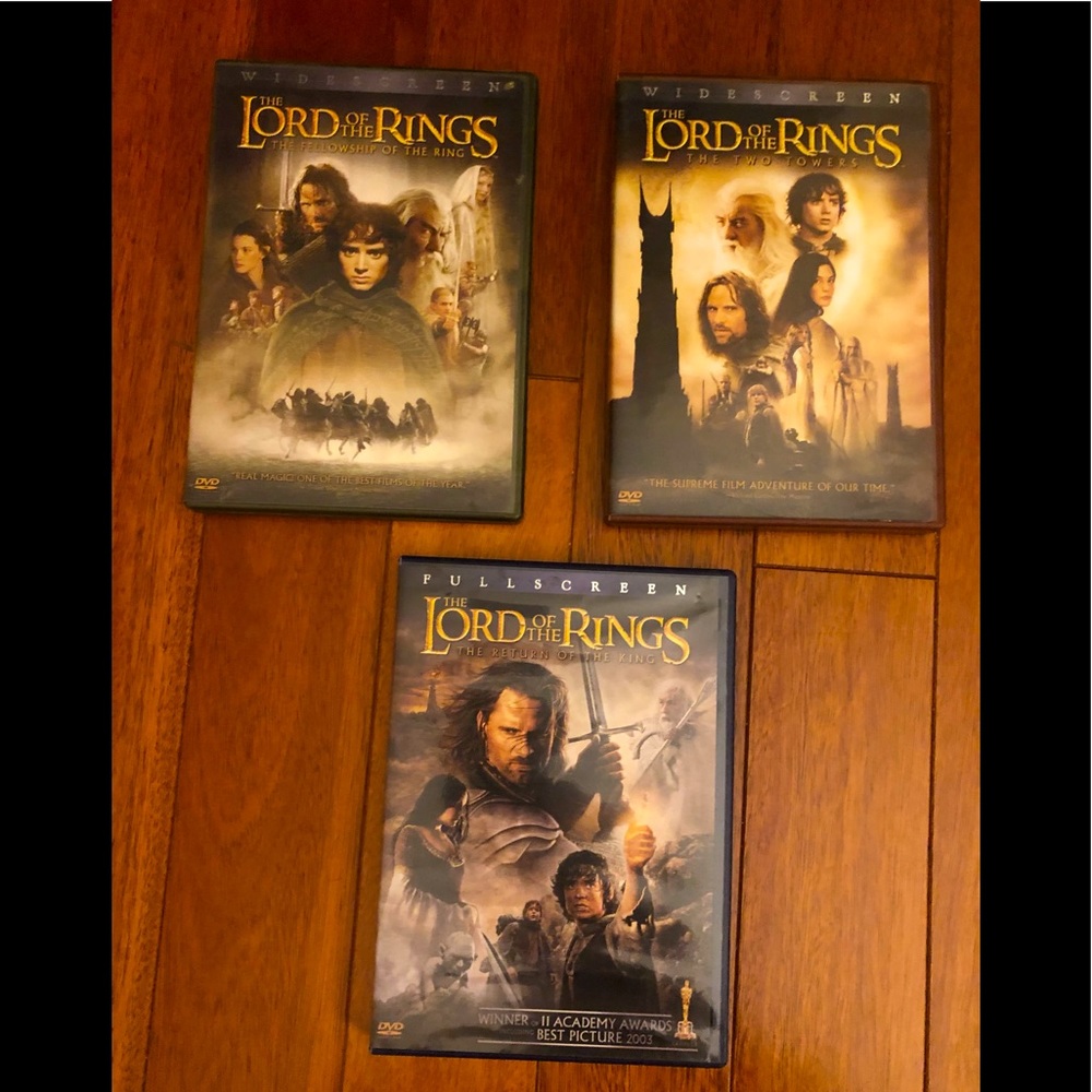 Lord of the Rings DVDs